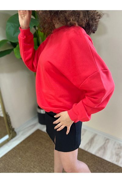OlaFre Hanorac de damă, Hanorac din bumbac, Oversize, Pulover