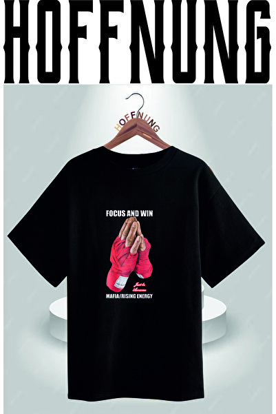 HOFFNUNG Νέο μπλουζάκι μεγάλου μεγέθους Unisex Focus Win για άνδρες και γυναίκες