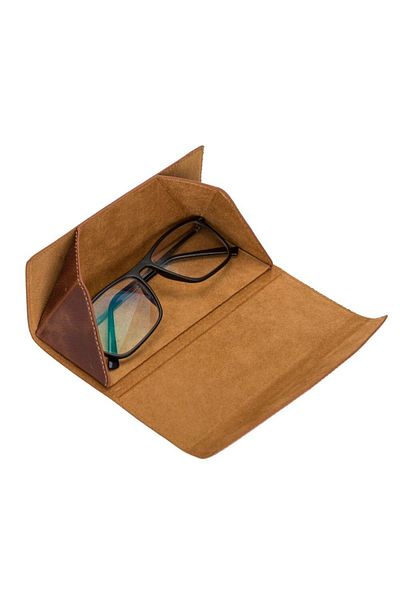 PLM Smart Glass Leather Glasses Case Tn2 Tan