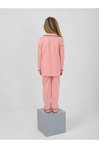 vitmo Kız Çocuk Uzun Kollu %100 Pamuklu Pijama Takımı Little Princess