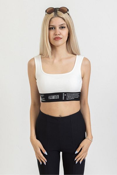 OlaFre Elastic Detail Crop Top Athlete, Crop, Athlete