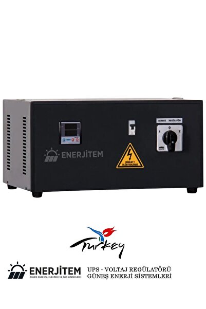 ENERJİTEM Regülatör 15 Kva Monofaze Servo Kontrollü Voltaj Regülatörü, 15 Kva...