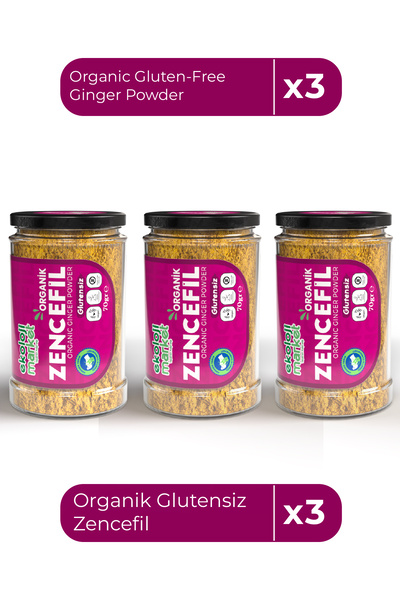 Ekoloji Market Organik Zencefil 70 Gr x3 Adet