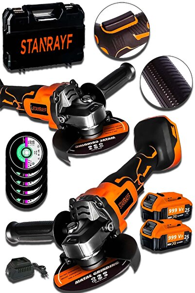 stanrayf Alman Kömürsüz Motor 999 VF 30 Ah Avuç İçi Taşlama Sprel Makinesi De...