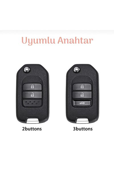 emii auto spare parts Honda Civic Hrv Crv Accord Cr-V Accord Key Case Switchblade Model White/Grey
