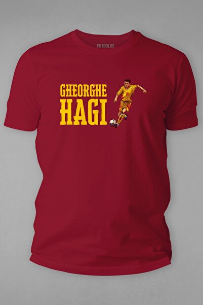 Futbolos Ανδρικό μπλουζάκι ποδοσφαίρου σε μπορντό George Hagi - Crew Neck
