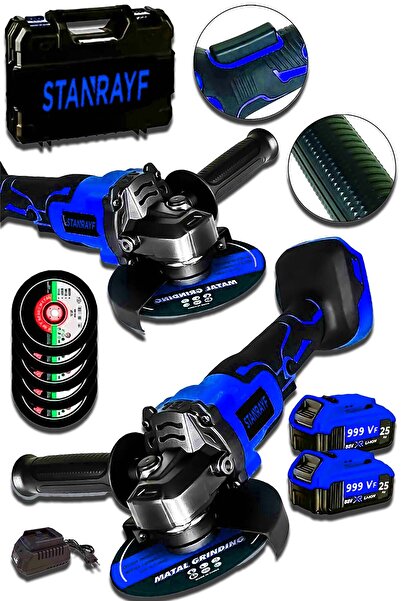 stanrayf Alman 999 VF 30 Ah Çelik Şanzıman Avuç İçi Taşlama Sprel Makinesi Demir Metal Kesme Canavar Sprel