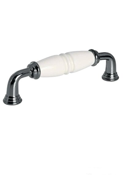 Porcellana Perla Porcelain Metal Handle Furniture Handle Cabinet Drawer Cloakroom Kitchen Handle -Handle- Inci128Mm- Stk3026