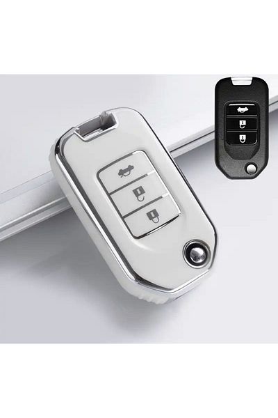 emii auto spare parts Honda Civic Hrv Crv Accord Cr-V Accord Key Case Switchblade Model White/Grey