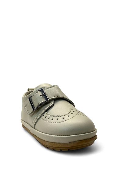 Tuğba Ortopedi 831ModelOrthopedicUnisexBaby Cream First Step Genuine Leather Shoes