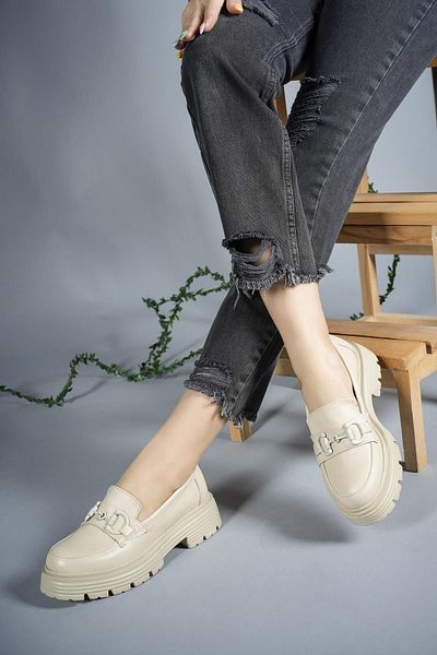 Riccon Γυναικεία καθημερινά Loafer Παπούτσια0012910 Skin Skin
