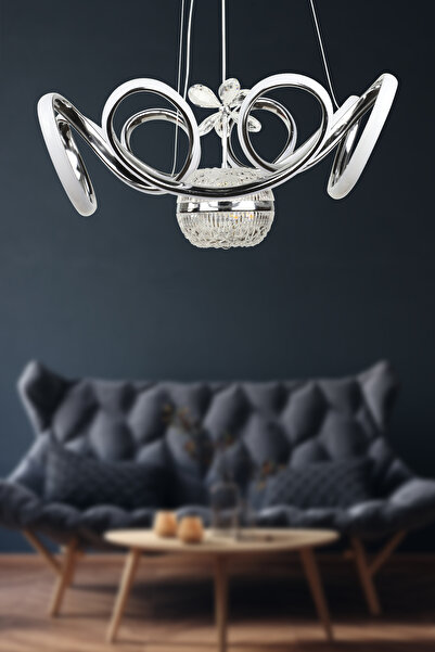 Begüsa Vargas Ledli Avize Krom Kaplama