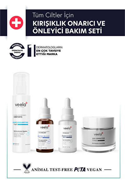 VEELA Tüm Ciltler İçin Kırışıklık Onarıcı ve Önleyici Bakım Seti