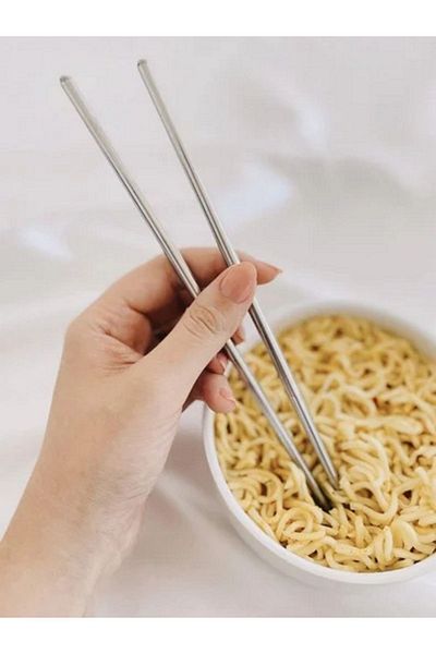 Hediyefoni 2 Steel Chopsticks Chinese Chopsticks