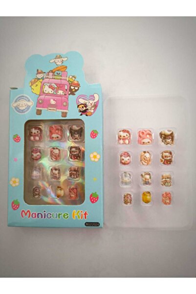 Eva Rose Kendinden Yapışkanlı Kuromi My Melody Figür Sanrio Kawaii 12 Adet Ço...