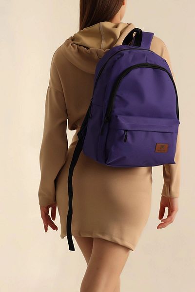 Rosmod Rucsac de școală violet unisex cu mulți ochi