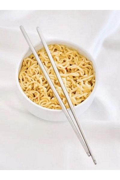 Hediyefoni 2 Steel Chopsticks Chinese Chopsticks
