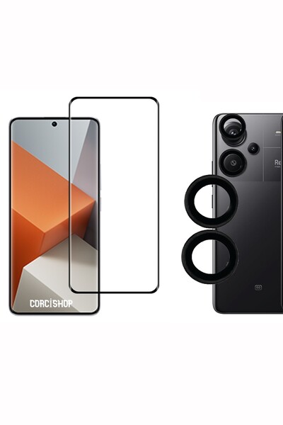 corcishop Xiaomi Redmi Note 13 Pro+ Plus Koruyucu Tam Kaplayan Nano + Kamera ...