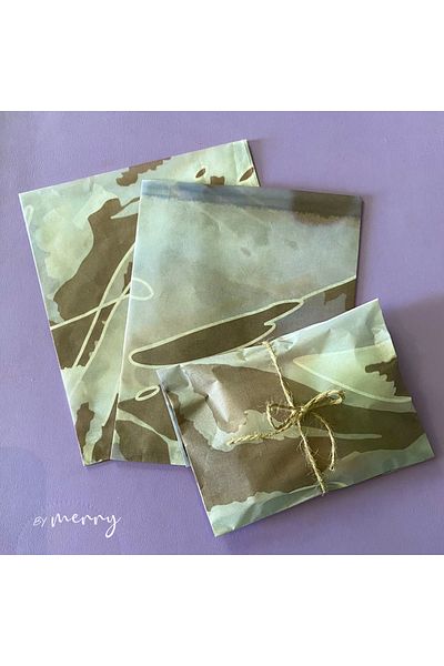 by Merry 14x16 Cm Colorful Plush Paper - 100 Pieces Gift Package
