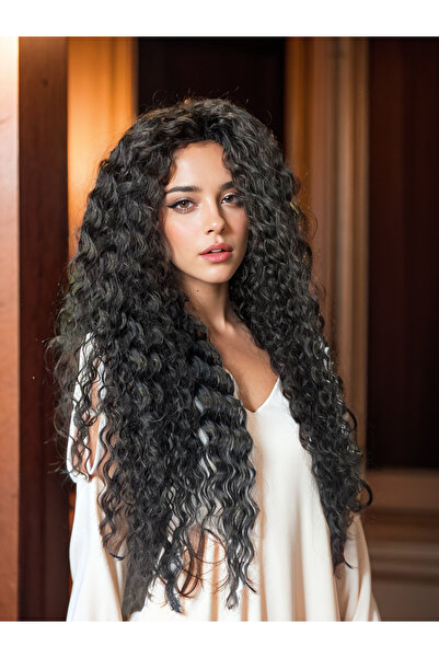 Suzan Peruk Afro Peruk Saç -Tak ve çık Komple takılır kabarık modeldir.El yap...