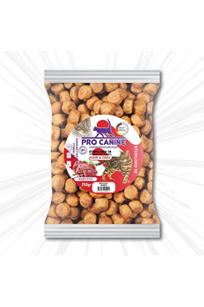 38 Hypoallergenic Kuzu Etli Kısır - Obez Sterilised Yetişkin Kedi Maması 250 gr