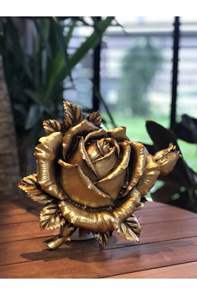 MALKOÇ HOME Gül Duvar Süsü Altın