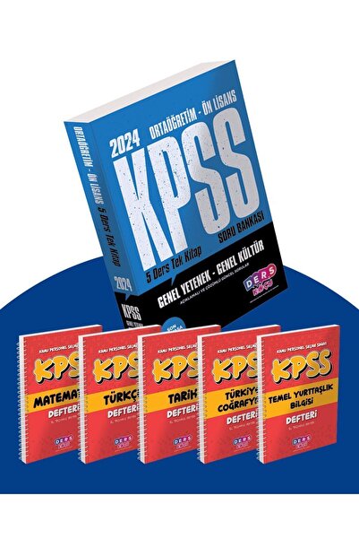 Murat Yayınları KPSS Ortaöğretim - Önlisans 5 Ders Tek Kitap Soru Bankası ve ...