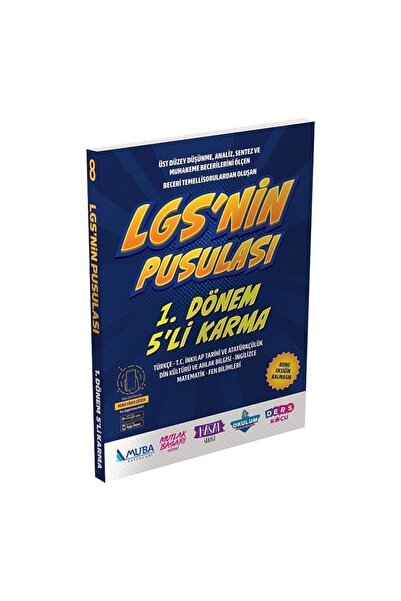Muba Yayınları Lgs'nin Pusulası 1.dönem 5'li Karma Deneme