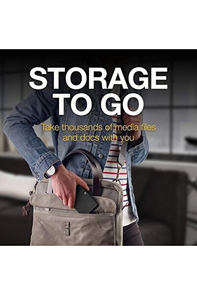 Seagate قرص صلب محمول خارجي سعة 1 تيرابايت مقاس 2.5 بوصة USB3.0 باللون الأسود