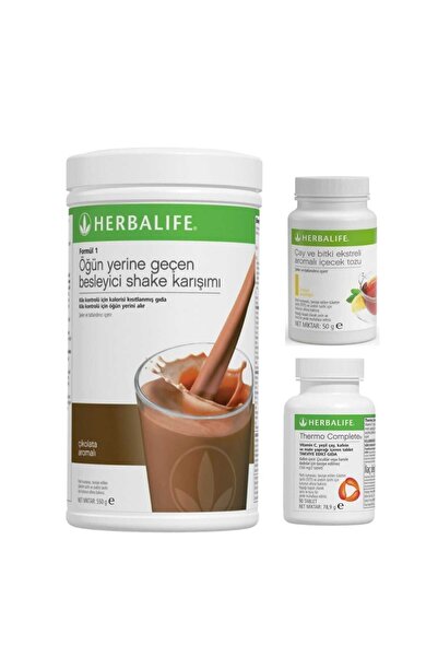 Herbalife Başlangıç Seti 3- Formül bir shake ve Thermo complete 90lı tablet