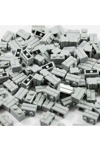 LEGO 100 Pieces Gray Brick Block