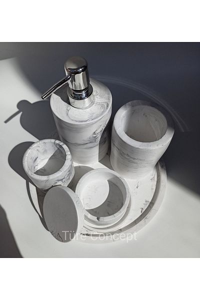 Ture Concept Marble Look Bathroom Set