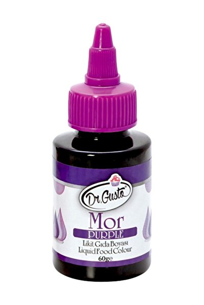 Dr. Gusto Su Bazlı Sıvı Likit Gıda Boyası Mor 60 gr