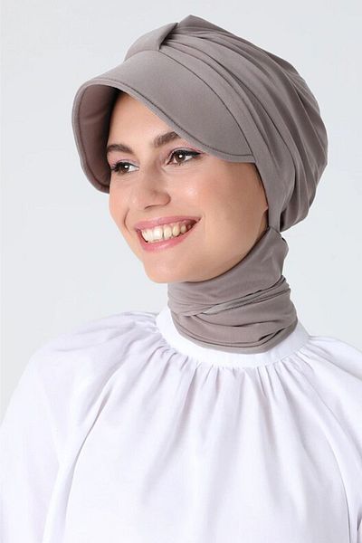 Vera Bonnet Ready Turban Alya Bonnet Μινκ Κασκόλ Καπέλο λαιμόκοψη με κάλυμμα Hijab Γυναικείο μπόνε - Μπόνε θαλάσσης μαγιό