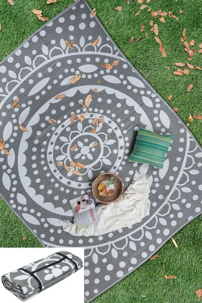 SİMEREV HALI HOME CONSEPT 240X330 12-14 Kişilik Katlanabilir Yıkanabilir Kamp...