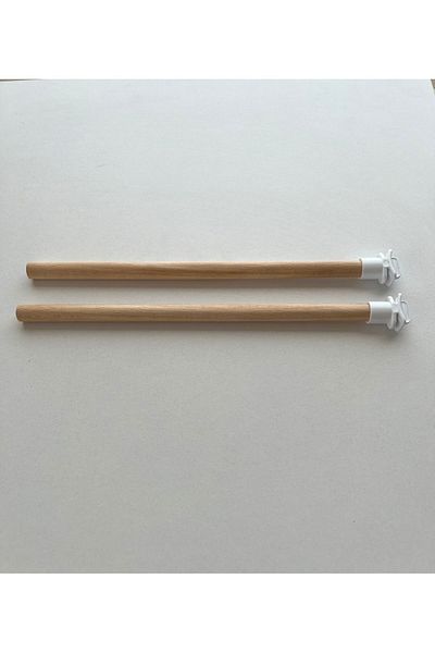 Paks Pet 2Pcs 25cm Wooden Bird Peg,Lovebird Peg,Sultan Parrot Peg,Chanarian Peg