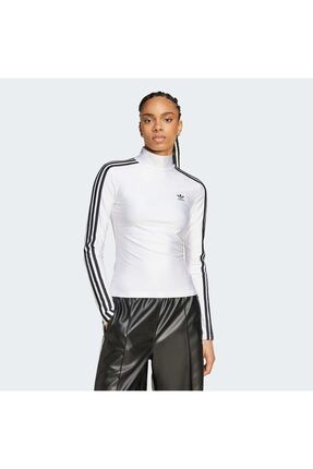 adidas Adicolor 3 Stripes Turtleneck Long Sleeve Kad n Ti ort JG1535 Fiyat Yorumlar Trendyol