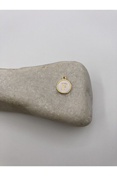 takitokaciniz Altın Kaplama Mineli F Harfi Kolye Aparatı