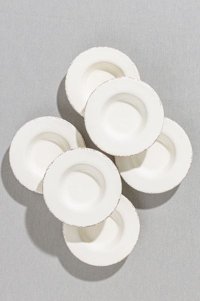 ŞURA MUTFAK Antiquing Cream 6-Piece Tea Plate