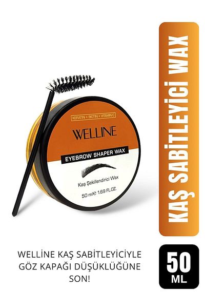 welline قالب حواجب مثبت من واكس - جل شعر للأطفال وفرشاة مكياج، ماسكارا للحواجب