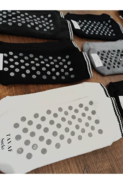 erceys 6 чифта нехлъзгащи се щамповани памучни чорапи за табла с мрежеста оплетка в горната част