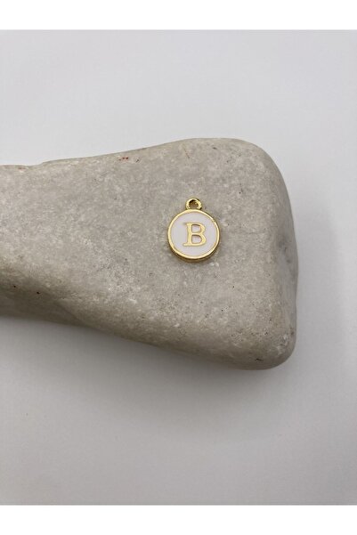 takitokaciniz Altın Kaplama Mineli B Harfi Kolye Aparatı