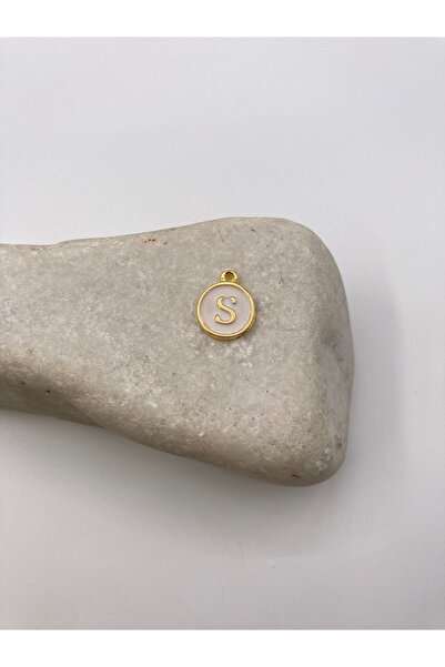 takitokaciniz Altın Kaplama Mineli S Harfi Kolye Aparatı