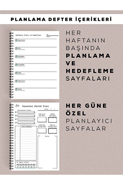 Apeirona Sınav Hazırlık Planlama Seti | Ayt-tyt-kpss-ales-yds | 3 Sınav Planlayıcı + 1 Haftalık Planlayıcı