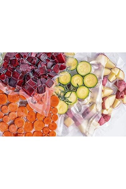 Netodak Büyük Boy 100 Adet 21,5 cm x 23,5 cm Şeffaf Vakum Poşeti Ambalajı Vakumlu Torba