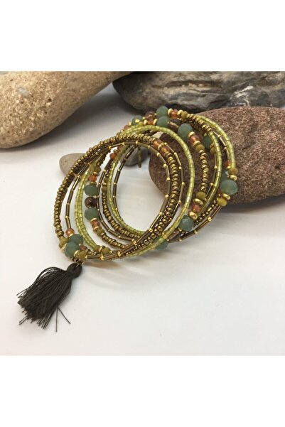 Porsuk Alternatif سوار حلزوني بوهيمي عرقي أصلي مصنوع يدويًا للنساء