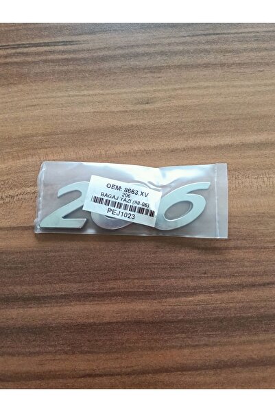 Passenger Car Oto Yedek Parça PEUGEOT 206 BAGAJ YAZISI 1998 - 2006 PEUGEOT 20...