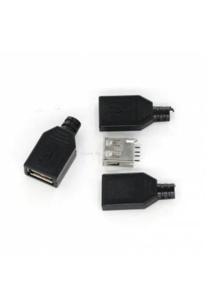Generic Brand 5 Pcs USB Type a Female Socket 4 Pin Solderable Connector