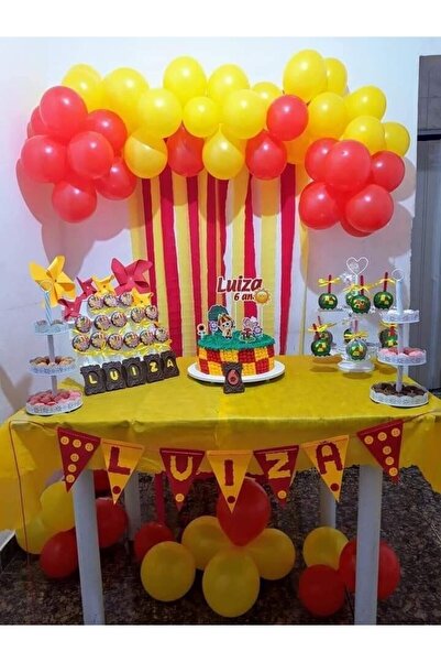 Öz-bal Sarı Kırmızı Balon Galatasaray 50 Adet Kombin Sarı Kırmızı Balon Gs