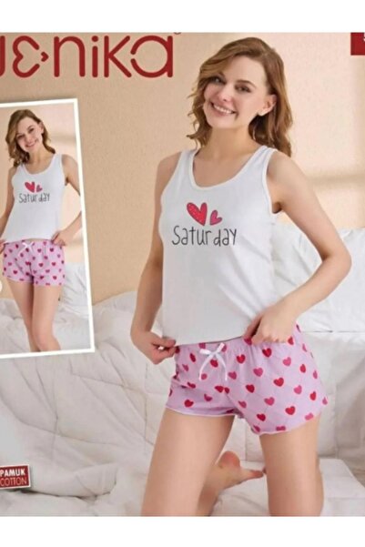 DENİZLİFE Women's Thick Strap 2-Piece Shorts Suit
